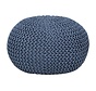 Sitzpouf Pouf Strickhocker Strickpuff Ø 55cm PREMIUM Innen Terrasse Pool Garten nachhaltig