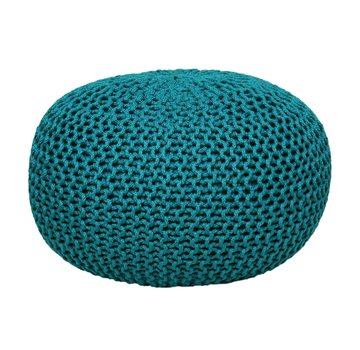 MVG Voglrieder Sitzpouf Pouf Strickhocker Strickpuff Ø 55cm PREMIUM Innen Terrasse Pool Garten nachhaltig