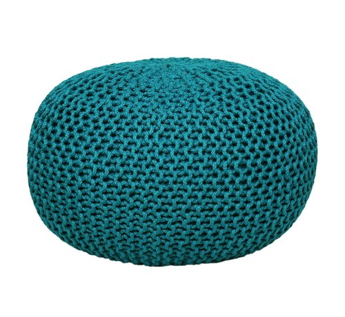 MVG Voglrieder Sitzpouf Pouf Strickhocker Strickpuff Ø 55cm PREMIUM Innen Terrasse Pool Garten nachhaltig