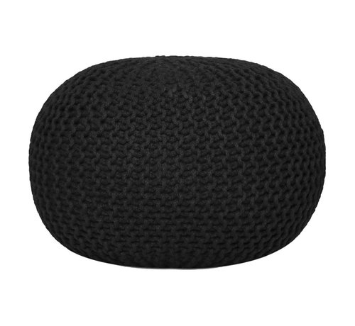 MVG Voglrieder Sitzpouf Pouf Strickhocker Strickpuff Ø 55cm PREMIUM Innen Terrasse Pool Garten nachhaltig