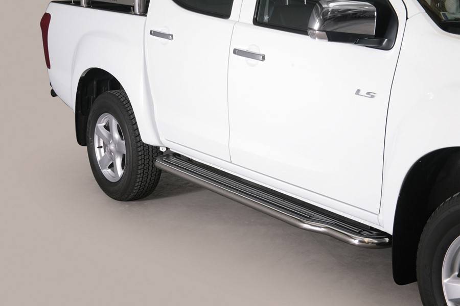 Sidebar plat - Isuzu D-max Dubbel Cabine - Space Cabine- 2012+