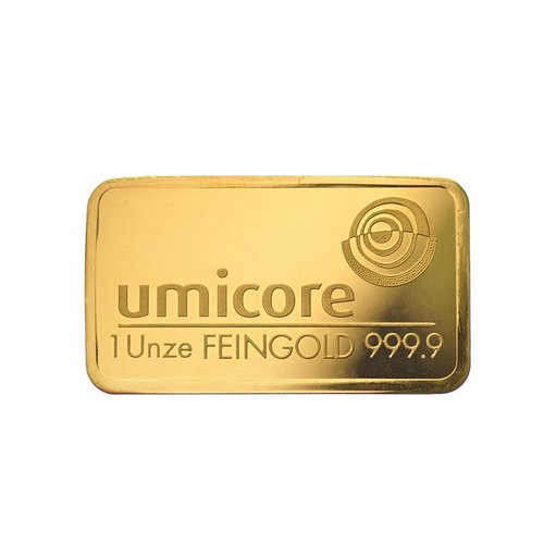 Gold bar Umicore 31.1 gram (ounce) Gold bar Umicore 31.1 gram (ounce)