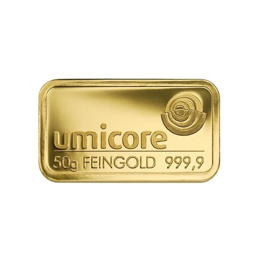 Gold bar Umicore 50 gram Gold bar Umicore 50 gram