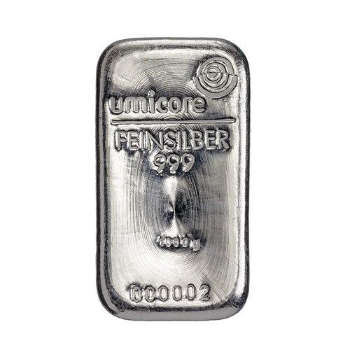 Umicore silver bar 1000 grams (1 kilo) Umicore silver bar 1000 grams (1 kilo)