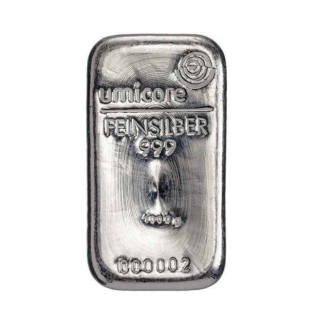 umicore Umicore silver bar 1000 grams (1 kilo)