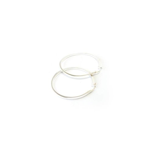 silver creolen 2-25. 25mm silver creolen 2-25. 25mm