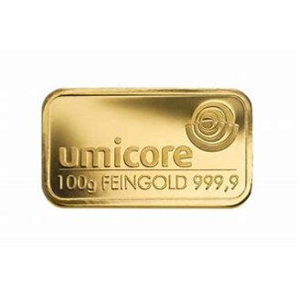 umicore Gold bar Umicore 100 gram