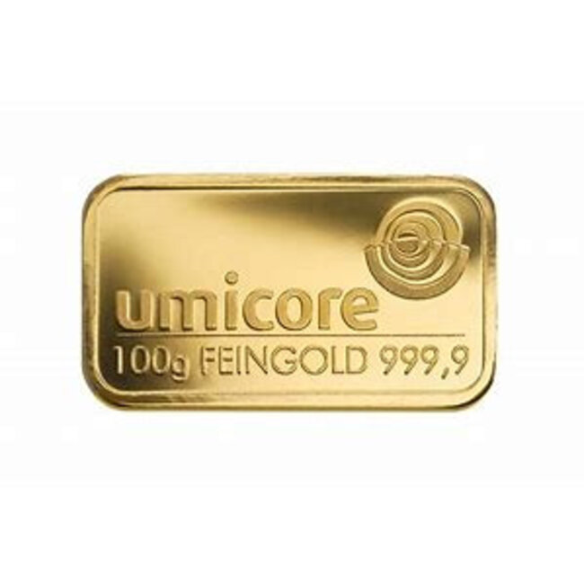 Gold bar Umicore 100 gram