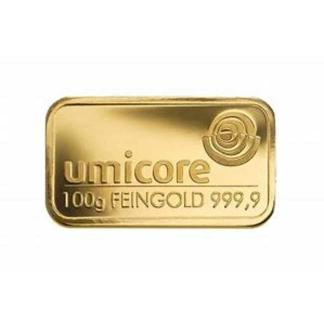 umicore Gold bar Umicore 100 gram