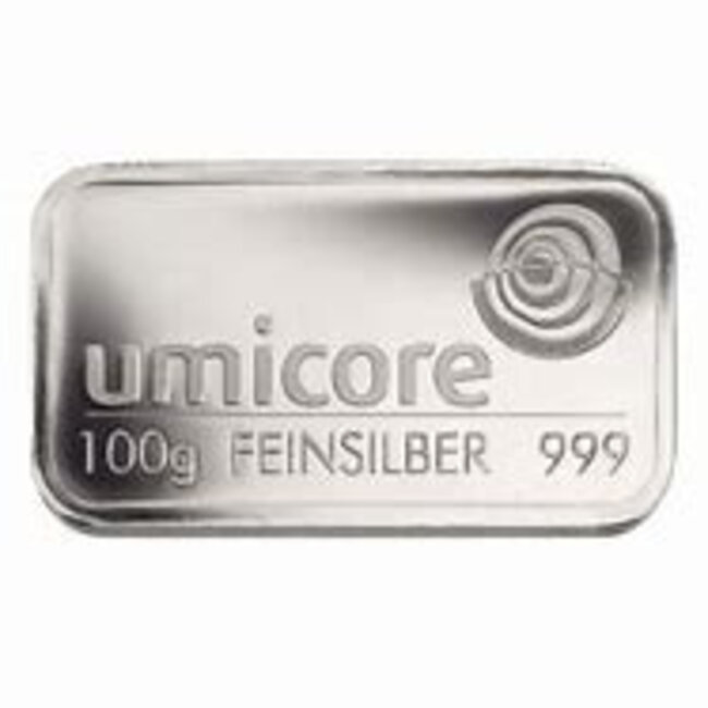umicore Zilverbaar Umicore  100 gram