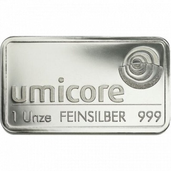 umicore Silver bar 31.1 gram (ounce)