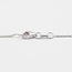 18 krt. witgouden hanger en collier met saffier en briljantgeslepen diamanten