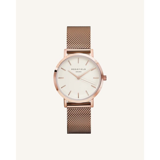 Rosefield Watch The Tribeca White Rosegold