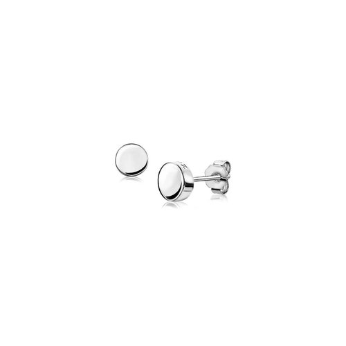 ZINZI zilveren oorknoppen glad rond 6mm ZIO1376 U.UR ZINZI zilveren oorknoppen glad rond 6mm ZIO1376 U.UR