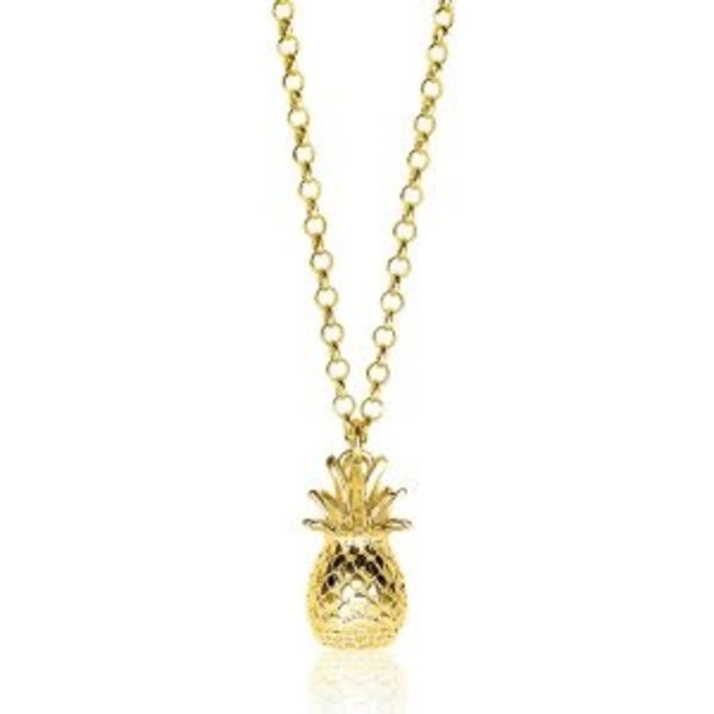ZINZI ZIC1699-G zilver verguld collier