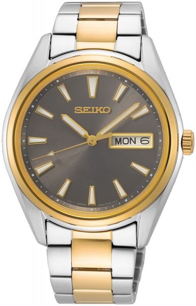 new seiko hph SUR348P1 bicolor band Antraciet wijzerplaat - ROS Jewelers