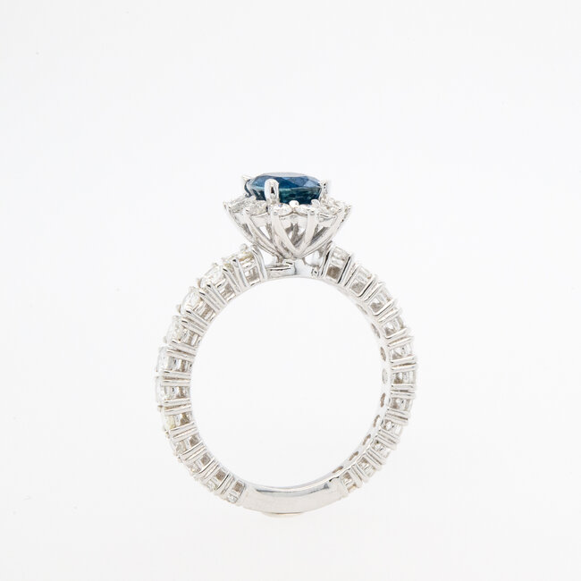 ROS  Jewel Design Nieuw 18 karaat wit goud ring 4.2 gram