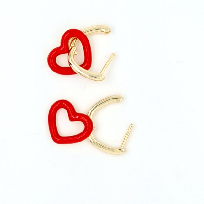 Nieuw zilver verguld hartje