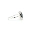18k witgouden ring met echte Saffier en Briljant