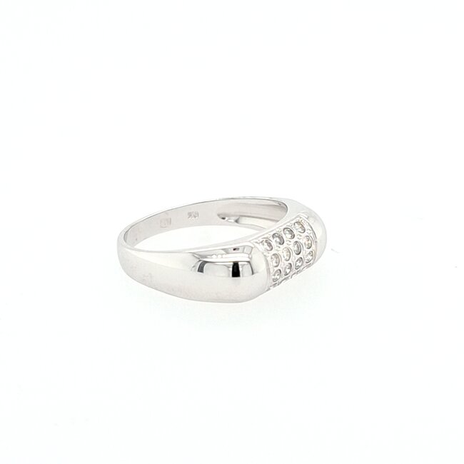 18k wit gouden ring gezet met briljanten