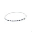 ROS  Jewel Design 18 krt. white gold bracelet with sapphire brilliant-cut diamond