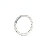 Nieuw 14 karaat wit gouden allianse ring met zirkonia 2.4 gram