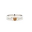 18k witgouden ring met Fancy color Diamond The orange Delight