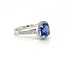 ROS  Jewel Design 18 karaat witgouden ring gezet met Saffier en Briljanten