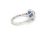 ROS  Jewel Design 18 karaat witgouden ring gezet met Saffier en Briljanten