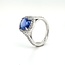 ROS  Jewel Design 18 karaat witgouden ring gezet met Saffier en Briljanten