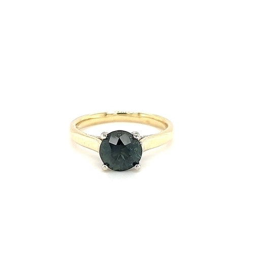 14 krt. bicolour ring met tourmalijn 14 krt. bicolour ring met tourmalijn
