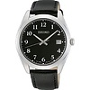 Seiko watch with leather watch strap SUR461P1