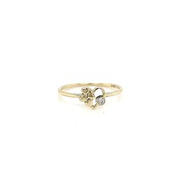 14 krt. yellow gold ring with brilliant