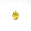 Occasion 14 krt. yellow gold ring with tourmaline