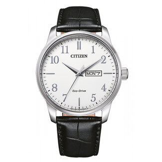 CITIZEN herenhorloge met leren band BM8550-14A