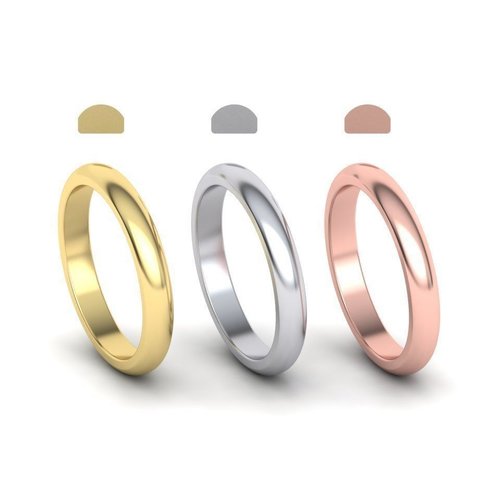 D-shaped trouwringen 3 mm (verkrijgbaar in geelgoud, witgoud en roségoud) D-shaped trouwringen 3 mm (verkrijgbaar in geelgoud, witgoud en roségoud)