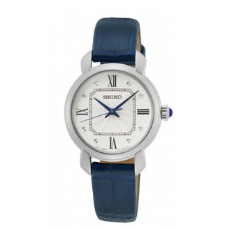 Seiko horloge met blauwe horlogeband SUR497P2