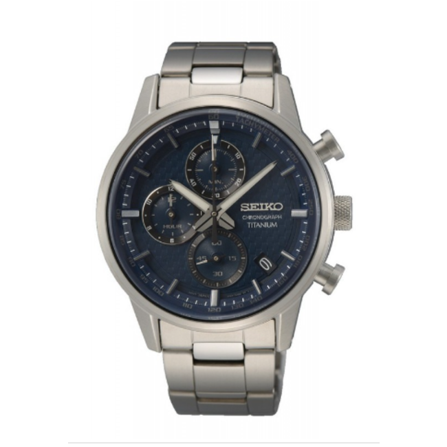 Seiko titanium watch SSB387P1