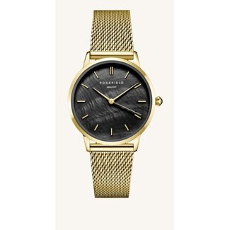 Rosefield horloge Pearl Edit Mesh White MOP gold plated. (GP)