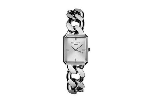  Rosefield horloge The Octagon XS Chain Studio White Edition Silver 