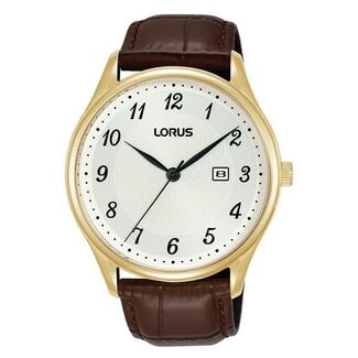 LORUS  RH910PX-9 doubele bruin leer 50M