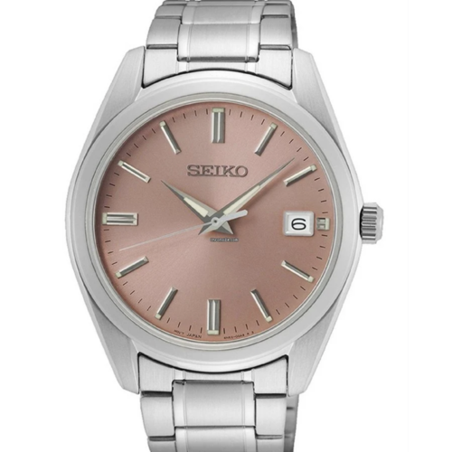 Seiko SEIKO SUR529P1 ROZE WIJZERPLAAT 100M BBH. Seiko SEIKO SUR529P1 ROZE WIJZERPLAAT 100M BBH.
