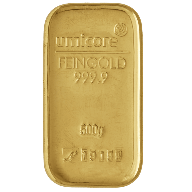 umicore Gold bar Umicore 500 gram