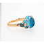 18k rosé gouden ring met Topaas Luna