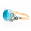 18k rosé gouden ring met Topaas Luna