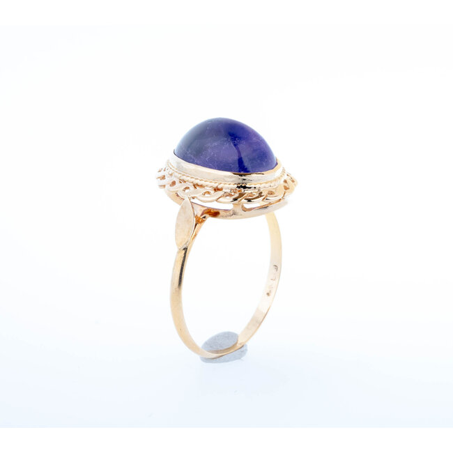 Occasion Vitage 14 karaat Amathist ring