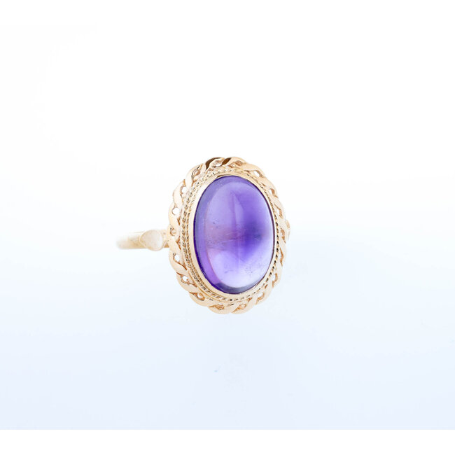14k  gouden ring met Amethist