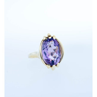 Occasion Vintage 14 karaat Amathist ring