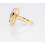 Vintage 14 karaat geel gouden ring Peridoot