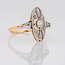 vintage 18 karaat geel gouden ring diamant